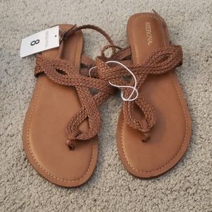 NEW Merona Size 8 Brown Sandals